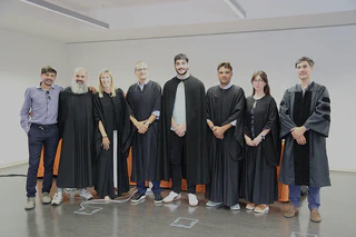 The jury and Rui Rodrigues at his PhD defense, School of Psychology, University of Minho